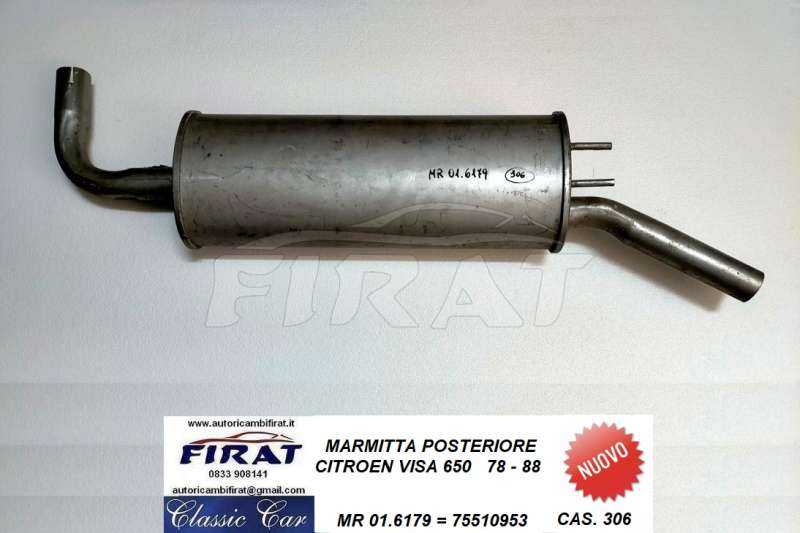 MARMITTA CITROEN VISA 650 POST. (01.6179)